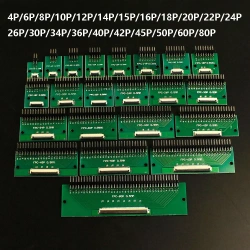 FPC/FFC flexible cable adapter board double-sided 0.5mm to straight 2.54mm 4P/6P/8P/10P/12P/20P/24P/26P/30P/40P/50P/60P/80P