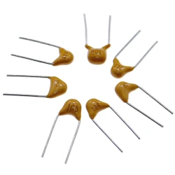 Multilayer ceramic capacitor 50V (100~106) 10pF~10uF 103 104 105 106 22pF 33p 47pF 68pF 1nF 10nF 100nF 0.1uF 1uF P=5.08mm