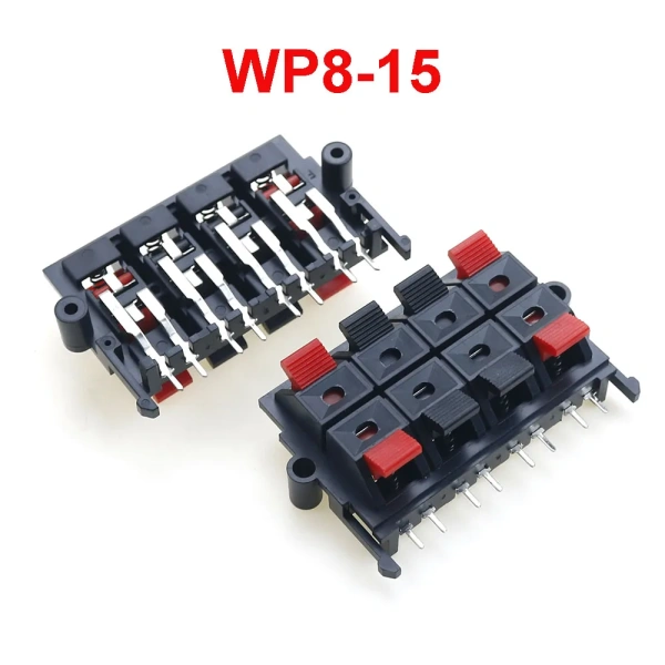 WP4 WP6 WP8 WP10 Speaker Amplifier Positions Connector Terminal Push In Spring 4/6/8/10 Poles Audio Speaker Connector