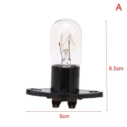 20W Microwave Oven Bulb Refrigerator Lighting Bulb Base With Holder Replacement Universal