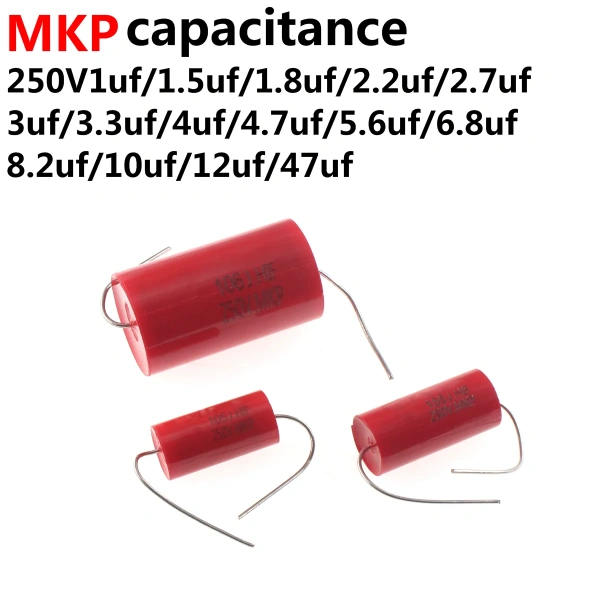 MKP Audio Capacitor 0.1uF 0.22uF 5.6uF 6.8UF 7.5UF 8.2UF 10uF 22uF 33uF 47uF 100uF 250V