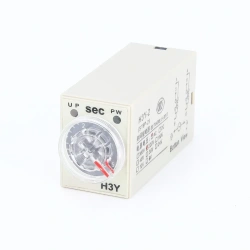 Power-on Delay Rotary Knob DPDT 5S/10S/30S/60S/3M/5M/10M/30M Timer Timing Time Relay DC12V 24V H3Y-2 With Base Socket