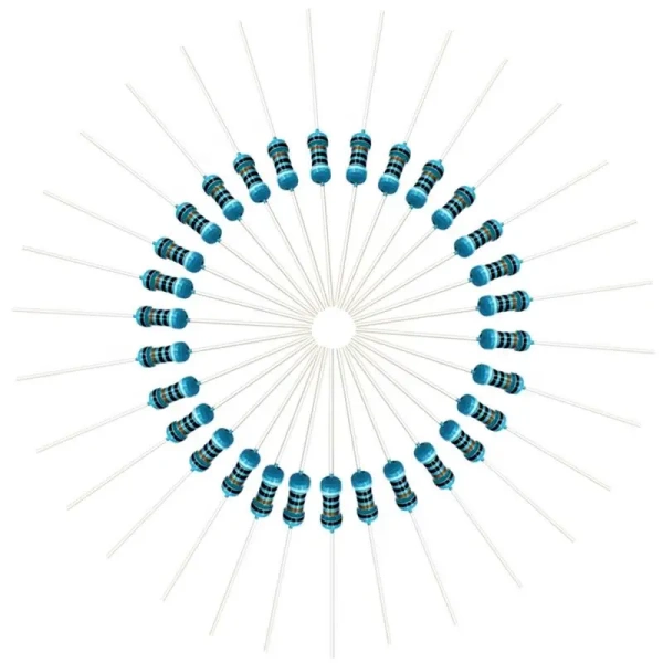 1/4W Resistance 0.1R~2.2M 1% Metal Film Resistor Series 0.25W 1R 10R 47R 100R 220R 470R 1K 2.2K 10K 22K 100K 220K 1M ohm