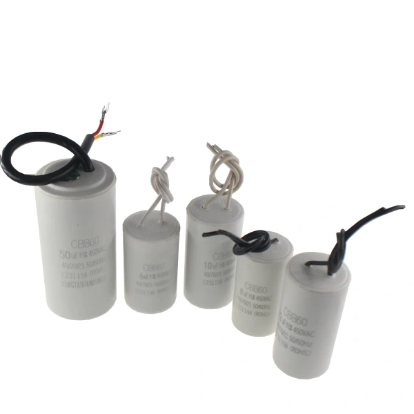 Washing Machine Starting Motor Run Capacitor CBB60 450V 5UF 10UF 15UF 20UF 25UF 3 4 5 6 8 12 14 16 18 30 35 40 45 50 60 70 80 UF