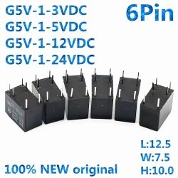 Mini Signal Relay G5V-1-5VDC G5V-1-12VDC G5V-1-24VDC G5V-1 G5V-1 3VDC 5VDC 12VDC 24VDC 6Pin 100% new Original