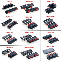 WP4 WP6 WP8 WP10 Speaker Amplifier Positions Connector Terminal Push In Spring 4/6/8/10 Poles Audio Speaker Connector