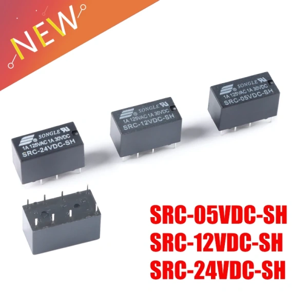 Relay SRC-05VDC-SH SRC-12VDC-SH SRC-24VDC-SH DC 5V 12V 24V 8 Pins