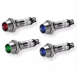 8MM Metal Indicator Light XD8-1 Small Power Work Signal Light Red, Green, Yellow, Blue, White 220V 12V 24V