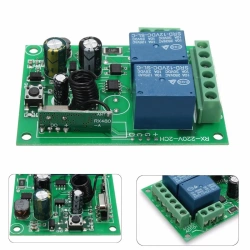 DC 12V 220V 10A 315MHZ 433MHz 2 Channel Wireless Relay RF Remote Control Switch Heterodyne Receiver Smart Home Switch Module