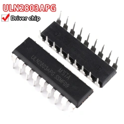 ULN2803APG driver chip is directly inserted into the DIP18 ULN2803