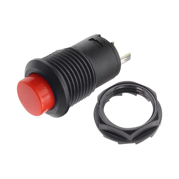 12MM Round Button Switch With Cable 20CM Self-Locking DS-428/427 Self-Resetting Push Button Switch