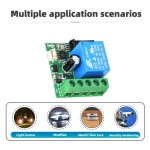 433MHz DC12V 10A 1 Channel 1Ch Wireless Relays RF Remote Control Switches Receiver Module for Pump Security