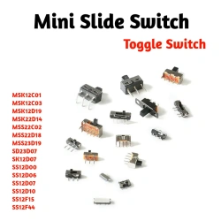 Interruptor On-off Mini Slide Switch SS12d00 SK12D07 SS-12D00G3 SS22F32 MSK-12C01-07 SS23E04 SS12F15 SS12F15VG4