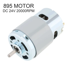 895 DC Motor 12V 24V High Torque 6000RPM 20000RPM Double Ball Bearing High RPM DC Motor for Electric Tool DIY Small Micro Drill