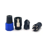 blue 4 Pin NL4FC Speaker Connector Locking Plug and Socket Male Docking Cable Connector Audio Adapter