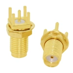 SMA Male/ Female RF Coax Connector PCB 2-Hole Panel Mount Solder Post Wire Terminal Adapter Goldplated Wholesale Price