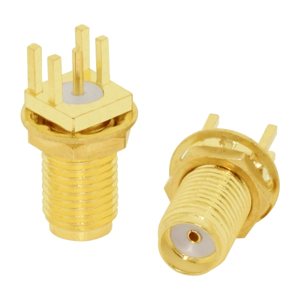 SMA Male/ Female RF Coax Connector PCB 2-Hole Panel Mount Solder Post Wire Terminal Adapter Goldplated Wholesale Price