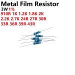 3W Metal Film Resistor 1R 10R 4.7R 3.3R 22R 24R 30R 33R 47R 68R 100R 220R 200R 330R 470R 680R 1K 10K 4.7K K 470K -1M 1%