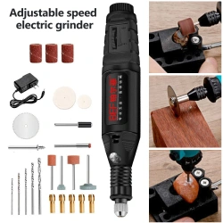 USB Electric Drill Mini Electric Grinding Variable Speed Rotary Tool Drill Bit Engraving Pen DIY Milling Polishing Tool