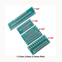 1.27mm 2.0mm 2.54mm Pitch Interchange Transfer Plate Converter 10P/20P Single Double Row Pin PCB PCI Adapter Board