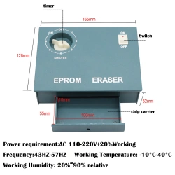 UV EPROM Eraser Professional Stable Ultraviolet Light Timer EPROM Data Erase Tool Semiconductor Wafer (IC) EPROM Erase Radiation