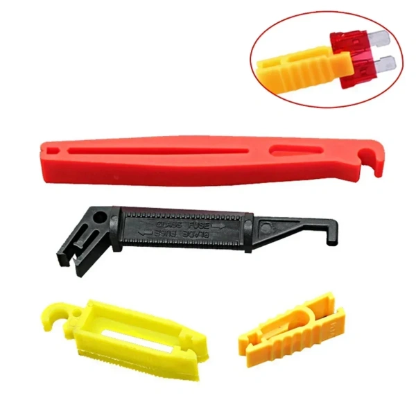 Fuse Clip Fuse Puller Set Tools 4 Pieces Accessories Accessory Automobile Extractor Removal Mini Parts Plastic