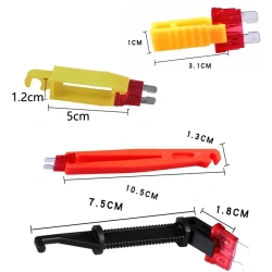 Fuse Clip Fuse Puller Set Tools 4 Pieces Accessories Accessory Automobile Extractor Removal Mini Parts Plastic