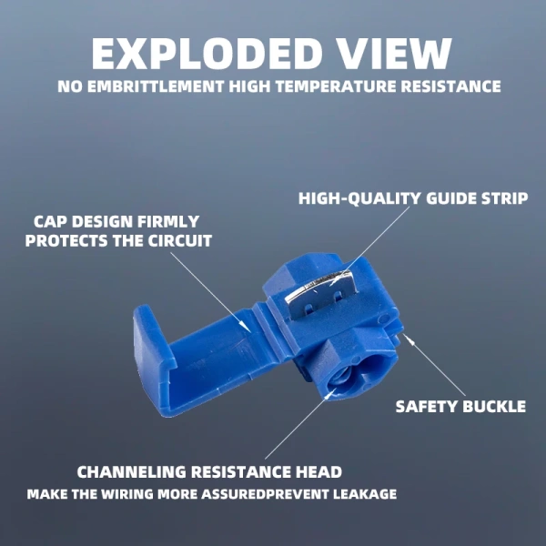 Quick Wire Branch Terminal Connector Snap Splice Lock Wire Clip Scotch Disconnector Without Breaking Cable 878100 878101 878201