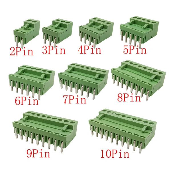 3.96mm Pitch  HT3.96mm Connector 2P 3P 4P 5P 6P 7P 8P 9P 10Pin300V Right Angle Male Female PCB Terminal Blocks Connector