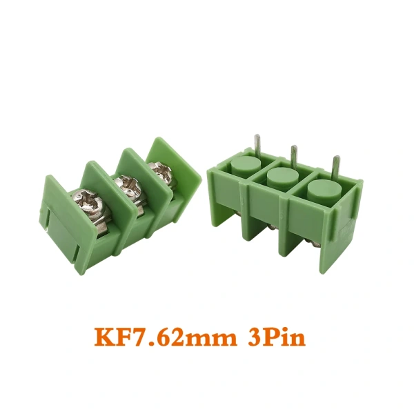 7.62mm Pitch   KF7.62 mm 2/3/4 Pin Splice Screw Terminal Block PCB Connector 2-4P Pluggable Straight Pin Wire Connector