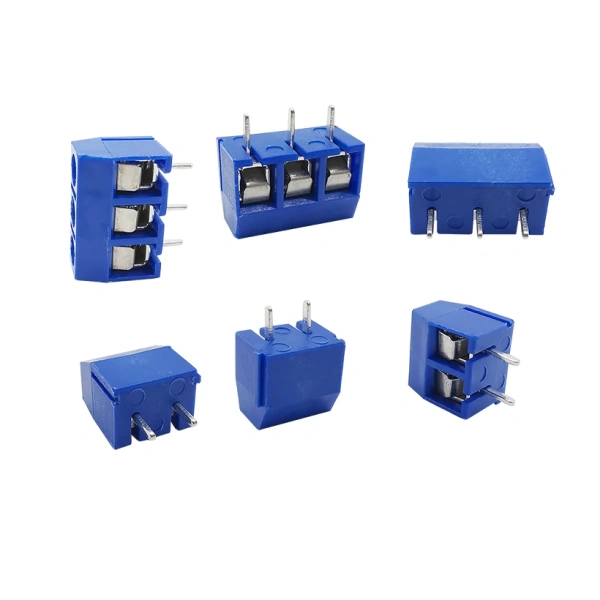 5.0mm  Pitch KF301 2P 3P 4P 5mm Screw Wire Terminal Block KF301-2P KF301-3/4PStraight Pin Spliceable Plug-in PCB Cable Connector