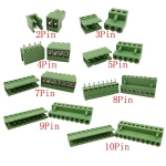 3.96mm Pitch HT3.96 mm Straight Needle 2-10 Pin PCB Screw Wire Terminal Block  300V 10A Plug Pin Socket Cable Connector