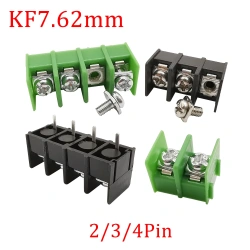 7.62mm Pitch   KF7.62 mm 2/3/4 Pin Splice Screw Terminal Block PCB Connector 2-4P Pluggable Straight Pin Wire Connector