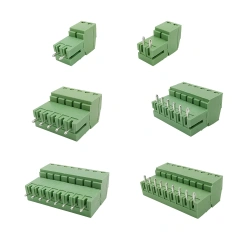 3.5mm Pitch KF2EDG 15EDG 2-12 Pin Pcb Screw Wire Terminal Block Right Angle/Straight Pin Male Plug Female Socket Connector