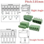 3.81mm 15EDG 2-12Pin PCB Screw Terminal Block Male Female Connector 2EDG Straight Needle/Right Angle Plug-in Header Socket