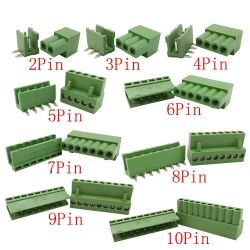 3.96mm Pitch  HT3.96mm Connector 2P 3P 4P 5P 6P 7P 8P 9P 10Pin300V Right Angle Male Female PCB Terminal Blocks Connector