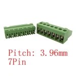 3.96mm Pitch HT3.96 mm Straight Needle 2-10 Pin PCB Screw Wire Terminal Block  300V 10A Plug Pin Socket Cable Connector