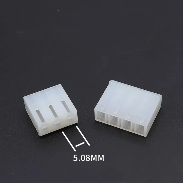 5.08mm CH5.08 Pitch Rubber Shell Plug Connector Housing 2P 3P 4P 5P 6P 7P 8P 9P 10P Pin