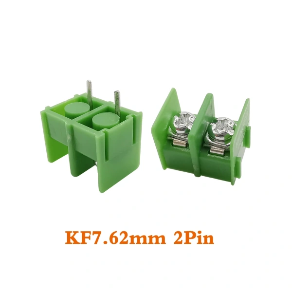 7.62mm Pitch   KF7.62 mm 2/3/4 Pin Splice Screw Terminal Block PCB Connector 2-4P Pluggable Straight Pin Wire Connector
