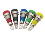 4mm Banana Socket Binding Post Wire Connector 4MM Female Banana Jack Panel Mount Solder Banana Plug Test Probe Adapter