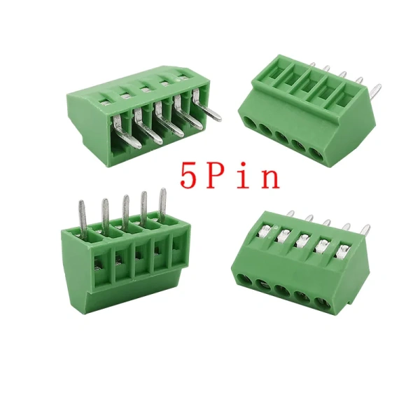 2.54mm Pitch 2-16Pin KF128 PCB Screw Terminal Block Wire Connector for 26-18AWG Cable
