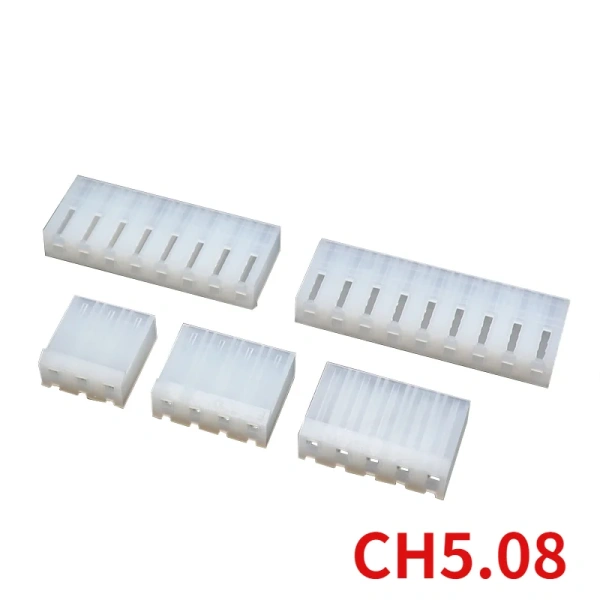 5.08mm CH5.08 Pitch Rubber Shell Plug Connector Housing 2P 3P 4P 5P 6P 7P 8P 9P 10P Pin