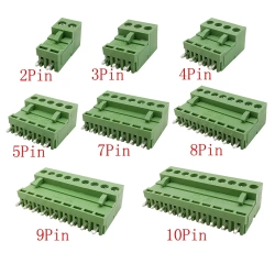 3.96mm Pitch HT3.96 mm Straight Needle 2-10 Pin PCB Screw Wire Terminal Block  300V 10A Plug Pin Socket Cable Connector