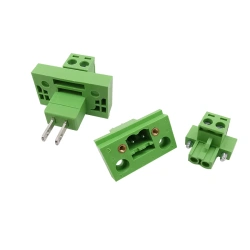 5.08mm Pitch  KF2EDG 2P/3/4/5Pin Through-wall Screw Terminals Block Wire Connector Bulkhead Male Femle Wall Terminals