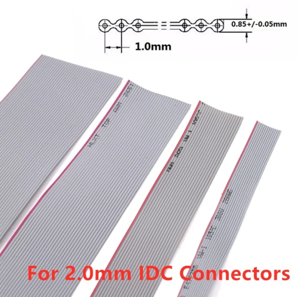 Grey Flat Ribbon Cable 1.0mm Pitch