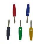 4mm 32A High Current Solderless Screw Side Stackable Banana Plug Connector Copper