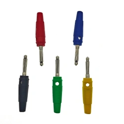 4mm 32A High Current Solderless Screw Side Stackable Banana Plug Connector Copper