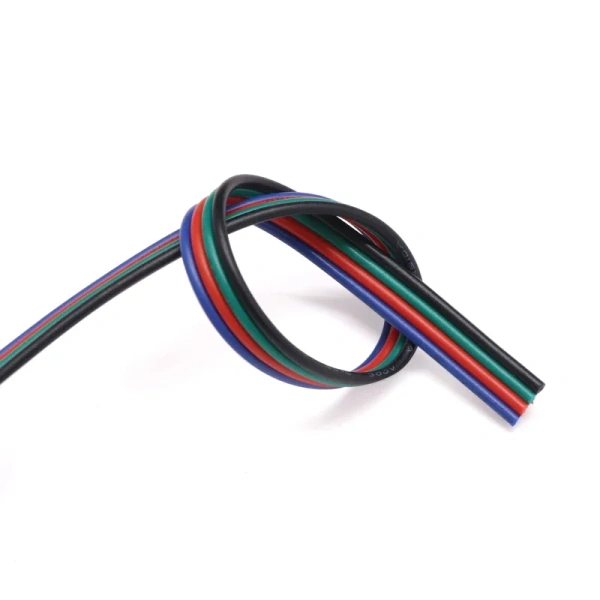 Electrical Wire Cable 2/3/4/5/6 Pins18/20/22AWG Cable Connector Electric Wires For WS2812B RGB RGBW 5050 LED Strip Light