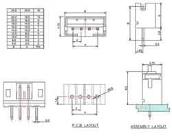 2.0mm Pitch PH Connector wire-board  Horizontal Straight Pin Header + Housing + Terminal 2/3/4/5/6/7/8/9/10/11/12P