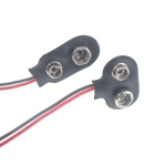 9V Battery Holder with Wire and Plug